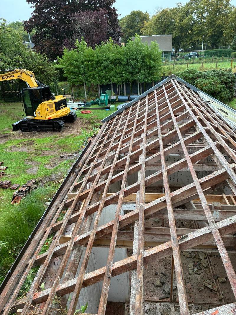 Voor: de oude serre in de tuin